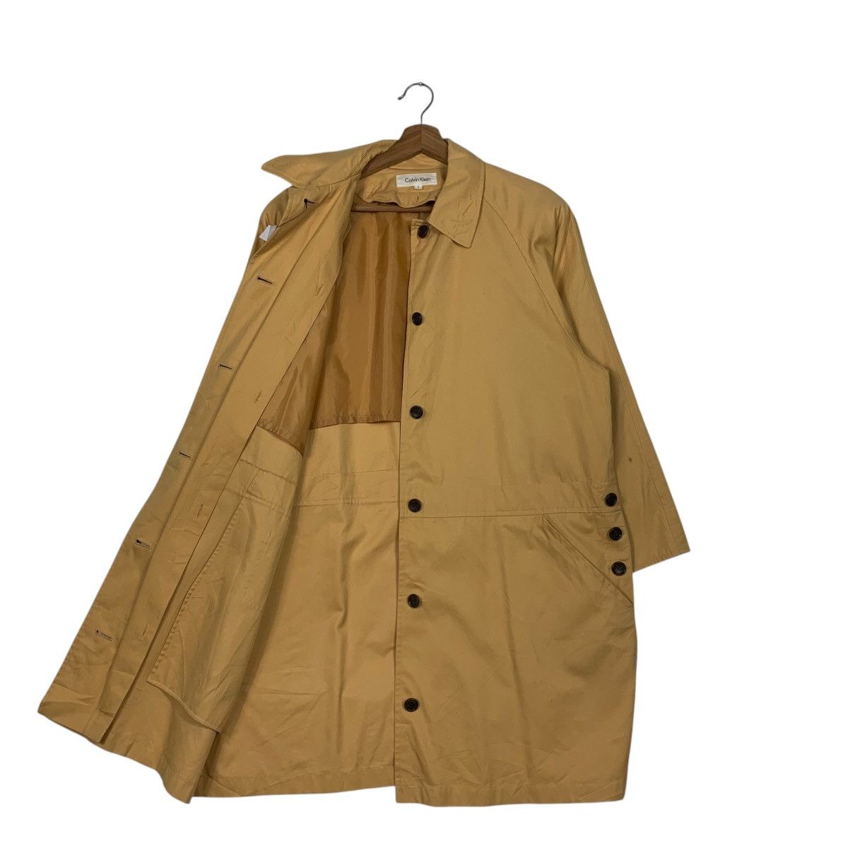 Calvin Klein CALVIN KLEIN Yellow Overcoat Jacket #2325-C104 Size US L / EU 52-54 / 3 - 10 Thumbnail
