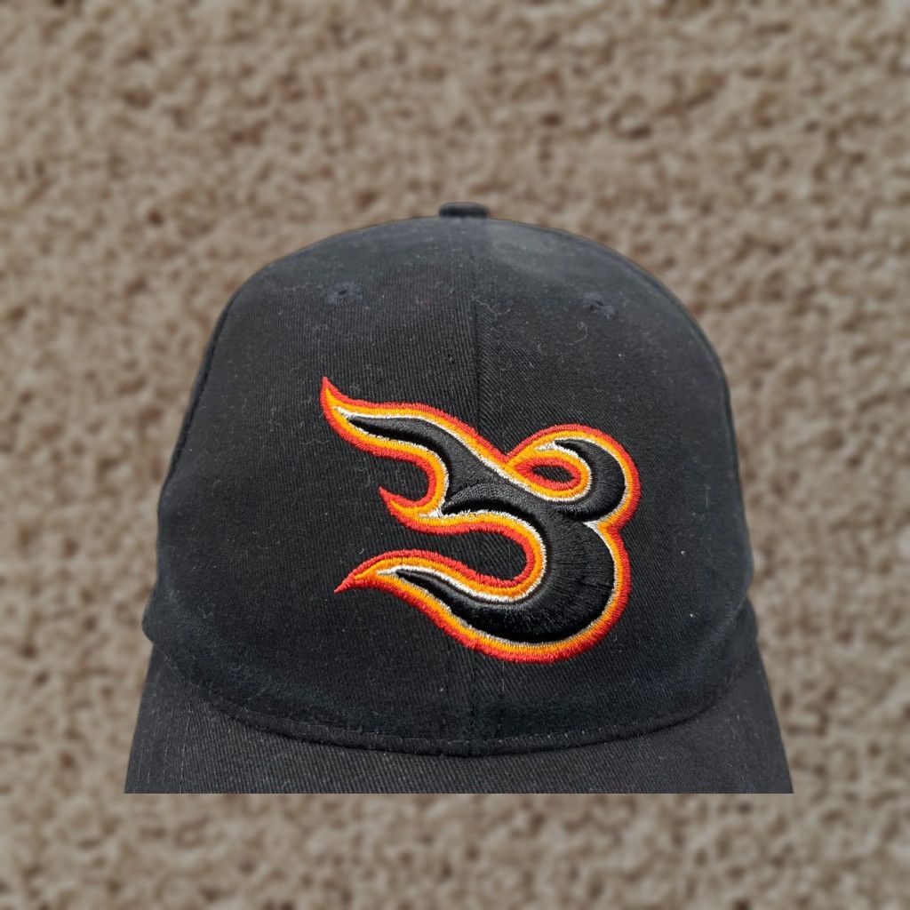 Vintage VINTAGE Utah Blaze Hat Cap Strap Back Adult One Size Black 100% Cotton Arena Football Size 44L - 1 Thumbnail