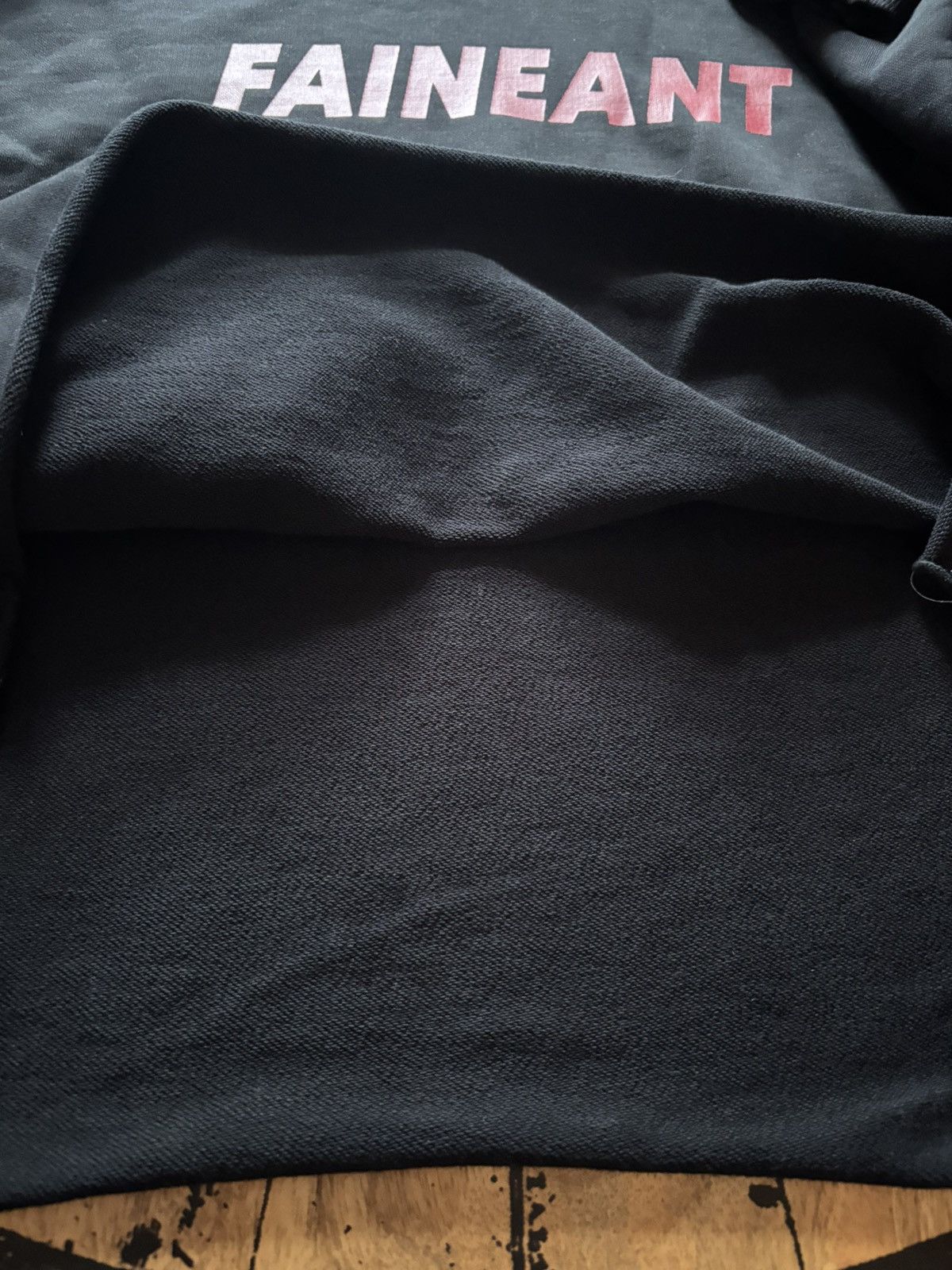 Japanese Brand Faineant French Terry Cotton Cropped Boxy Hoodie Size US L / EU 52-54 / 3 - 3 Thumbnail