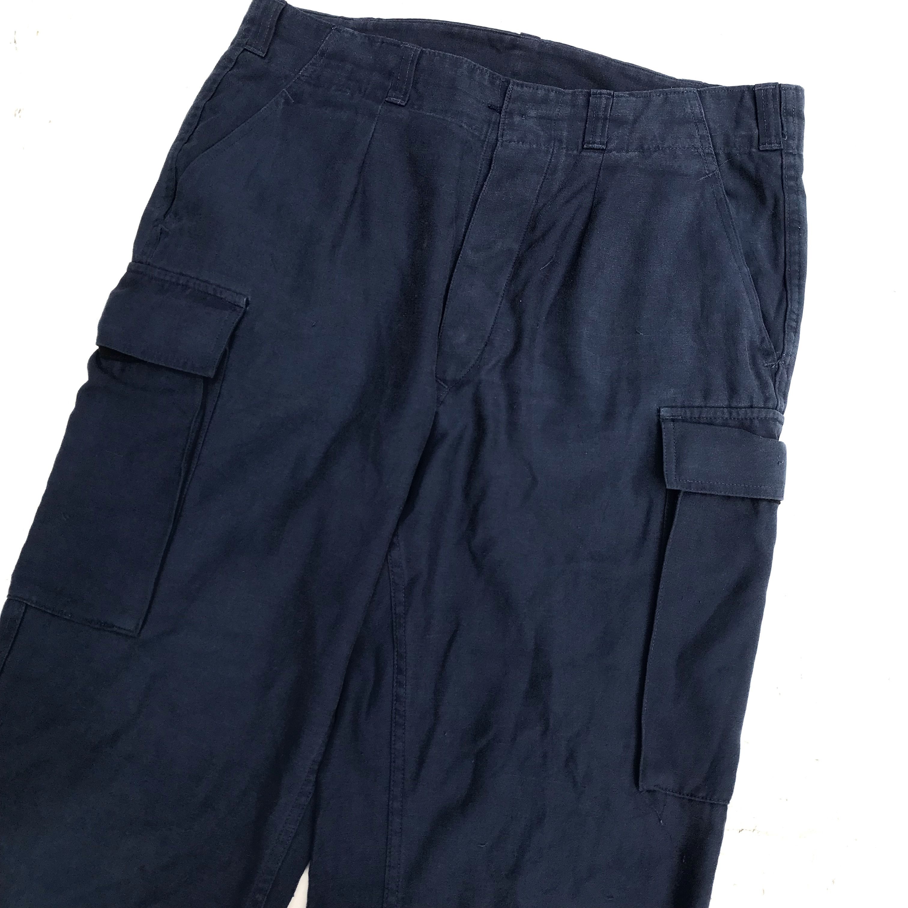 Aeronautica Militare German Army Navy Blue Cargo Pants Kordax Gmbh Hannover Rare Size US 34 / EU 50 - 2 Thumbnail