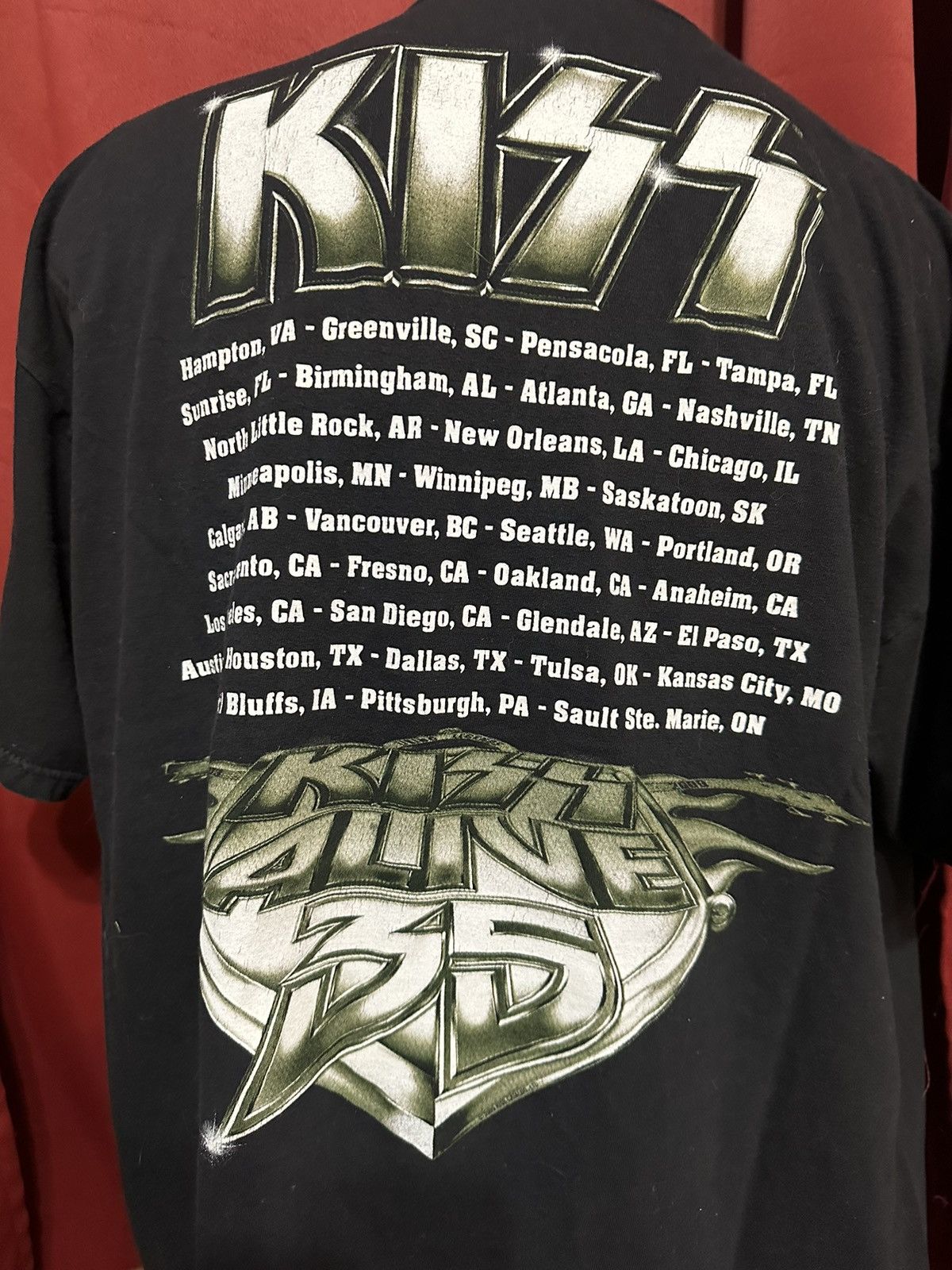 Band Tees × KISS KISS Alive 35 Tshirt Y2K 35th Anniversary Band Tee Grail Size US XXL / EU 58 / 5 - 3 Thumbnail