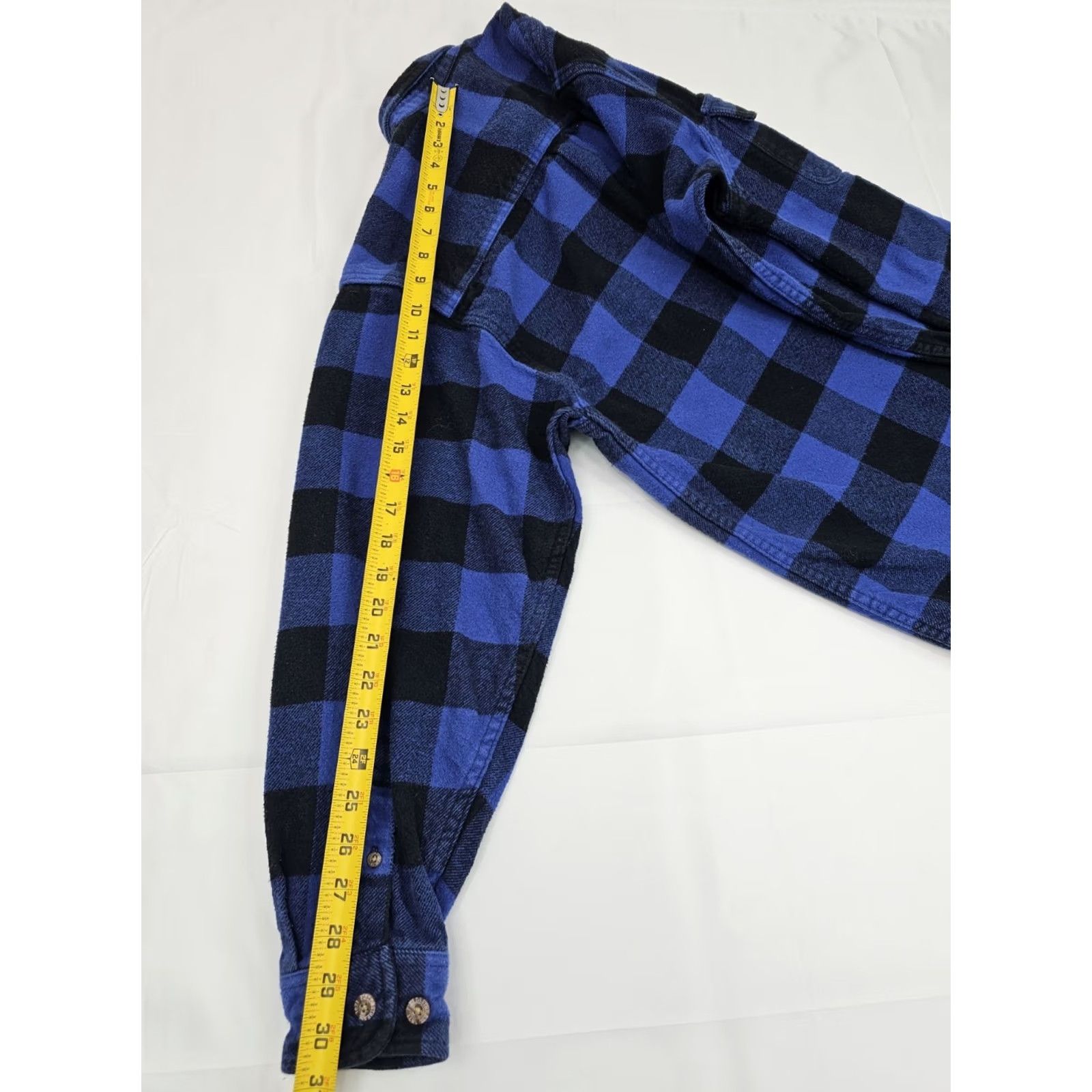 Vintage VINTAGE Field & Stream Heavy Flannel Shirt Men M Blue Plaid Button-Up Night? Size US M / EU 48-50 / 2 - 8 Thumbnail