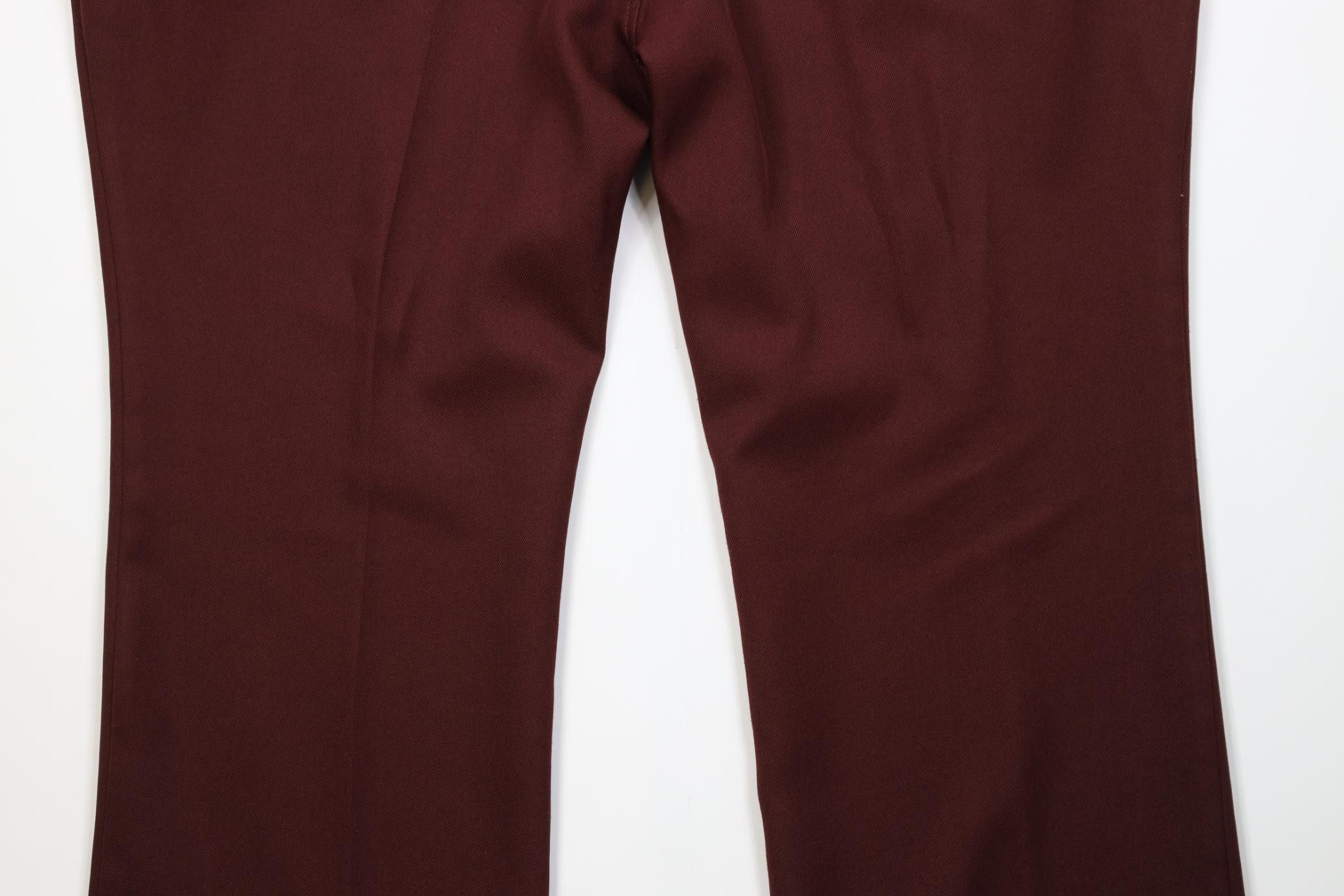 Vintage Vintage 90s Streetwear Wide Leg Chino Pants Burgundy Red Size US 44 / EU 60 - 14 Thumbnail