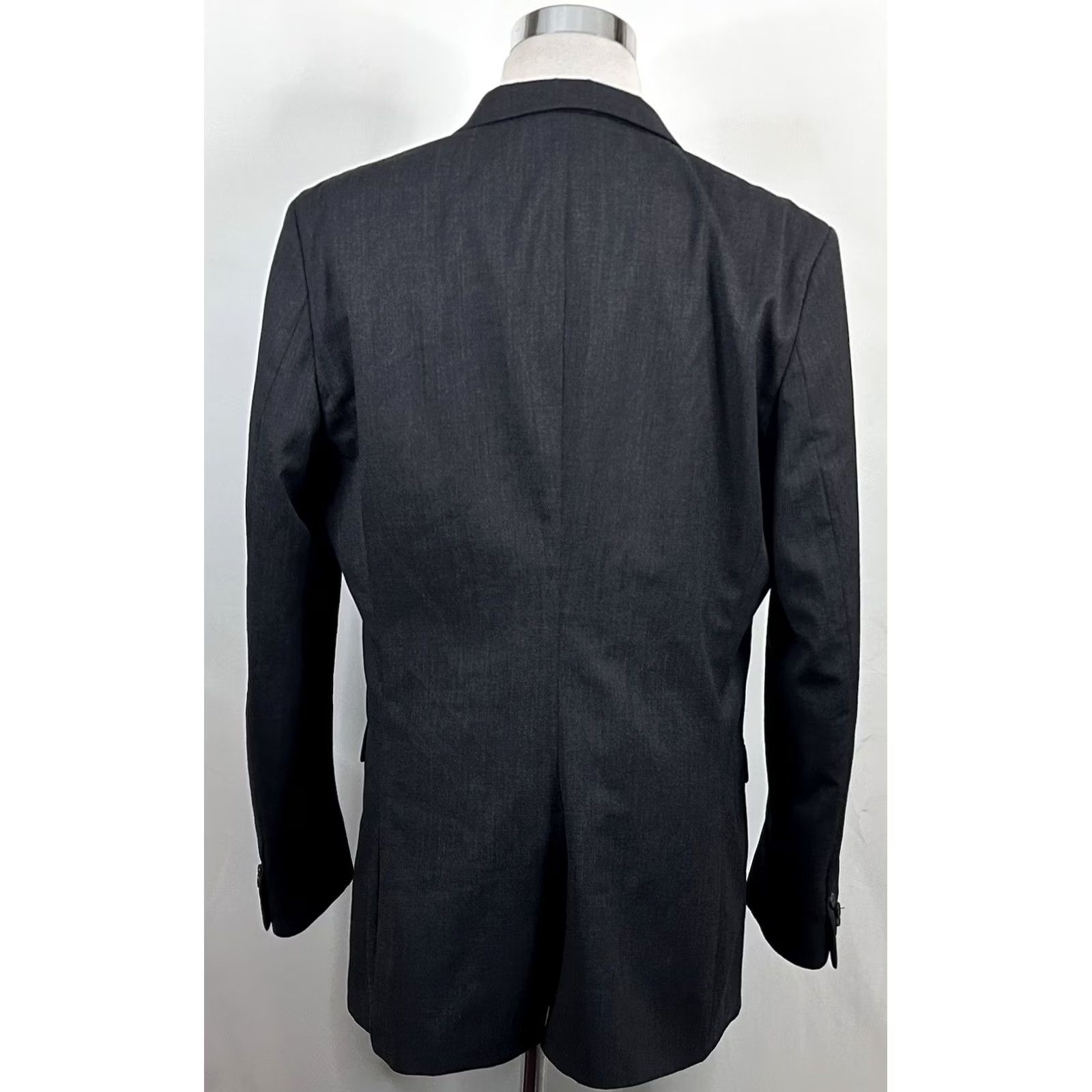 Banana Republic Banana Republic Sport Coat Gray Wool Blend Two-Button 46L Slim Fit Single-Breasted Men’s Jacket Size US XS / EU 42 / 0 - 6 Thumbnail
