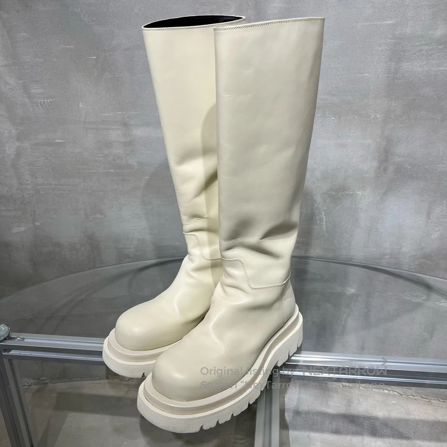 Bottega Veneta Bottega Veneta Lug Chelsea high-top boots Size US 5.5 / IT 35.5 - 1 Thumbnail