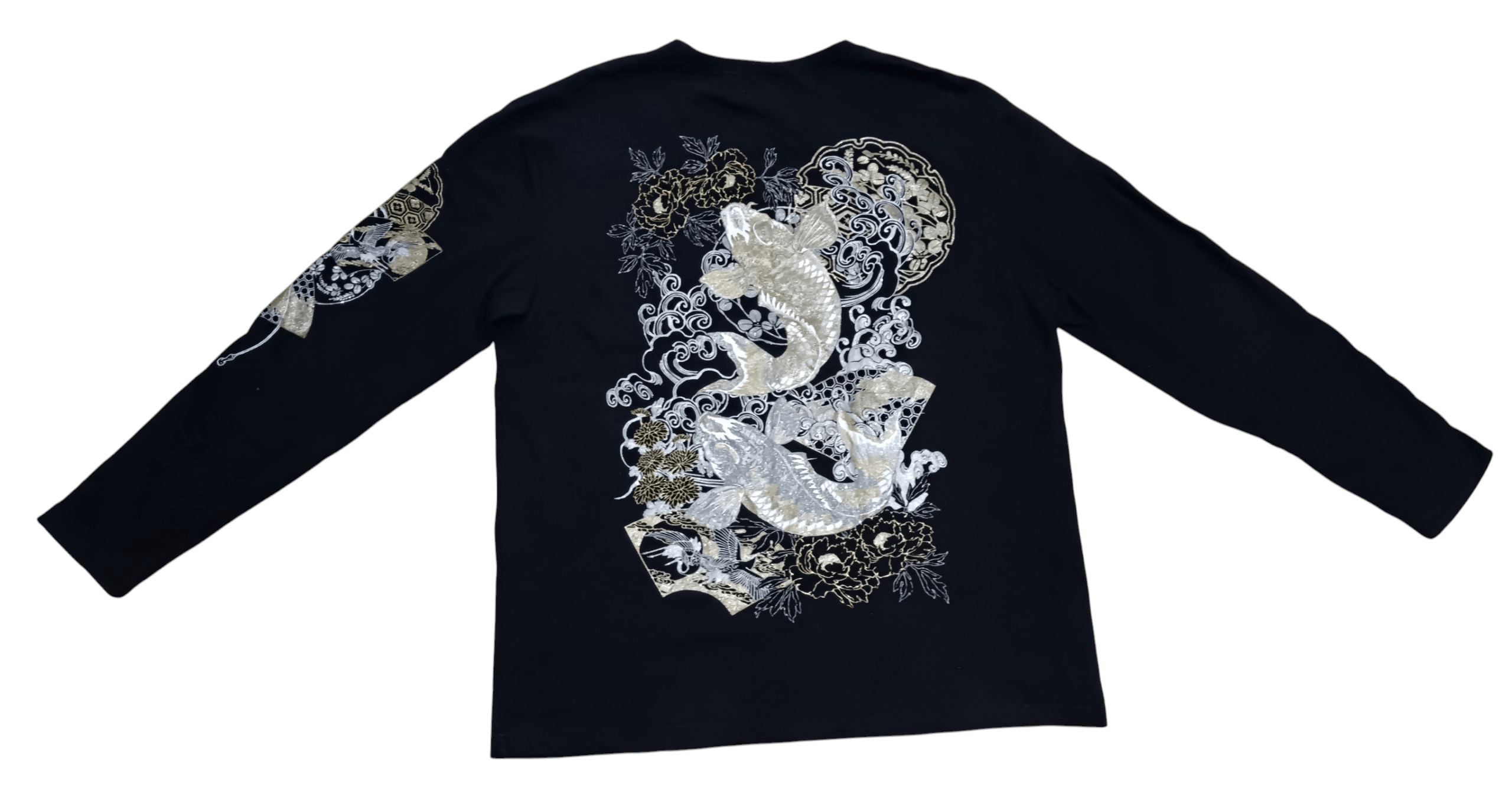 Japanese Brand EASTERN ICONOGRAFY KOI PRINTED SHIRT Size US XXL / EU 58 / 5 - 2 Thumbnail