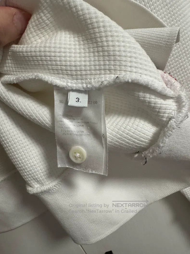 Thom Browne Thom Browne White waffle hoodie Size US L / EU 52-54 / 3 - 8 Thumbnail