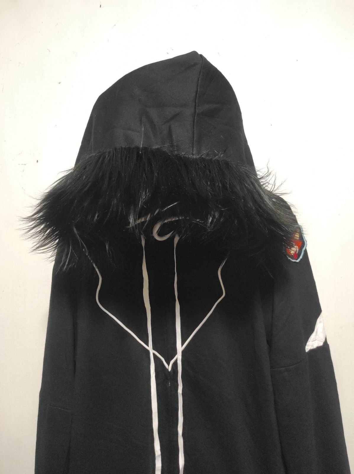 Japanese Brand Unknow black zip fur hoodie ifsix LGB style Size US L / EU 52-54 / 3 - 4 Thumbnail