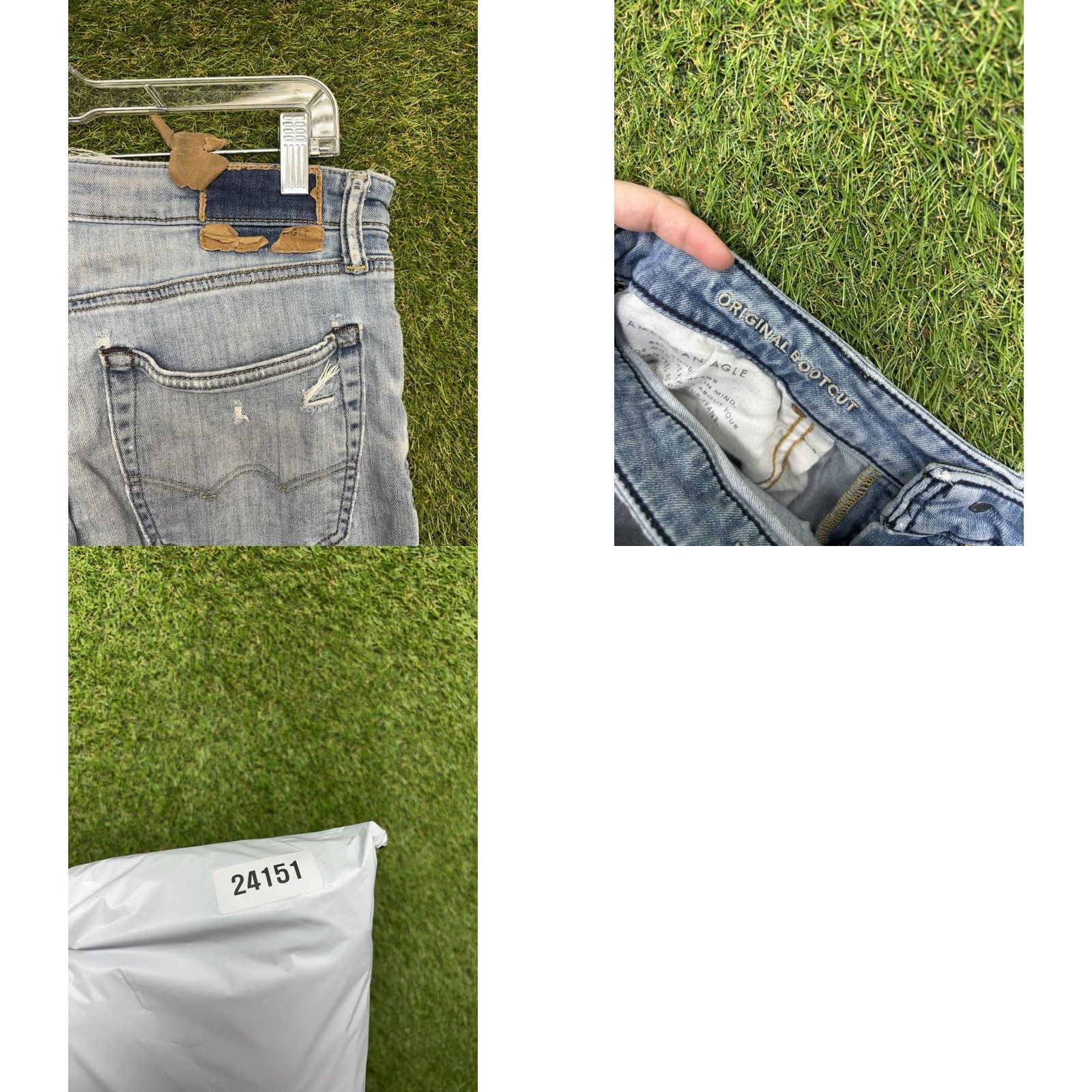 American Eagle Outfitters American Eagle Jeans Mens 32x28 Bootcut Light Wash Denim 5-Pocket Regular Rise Mid Blue Jeans Mens Size US 32 / EU 48 - 9 Thumbnail