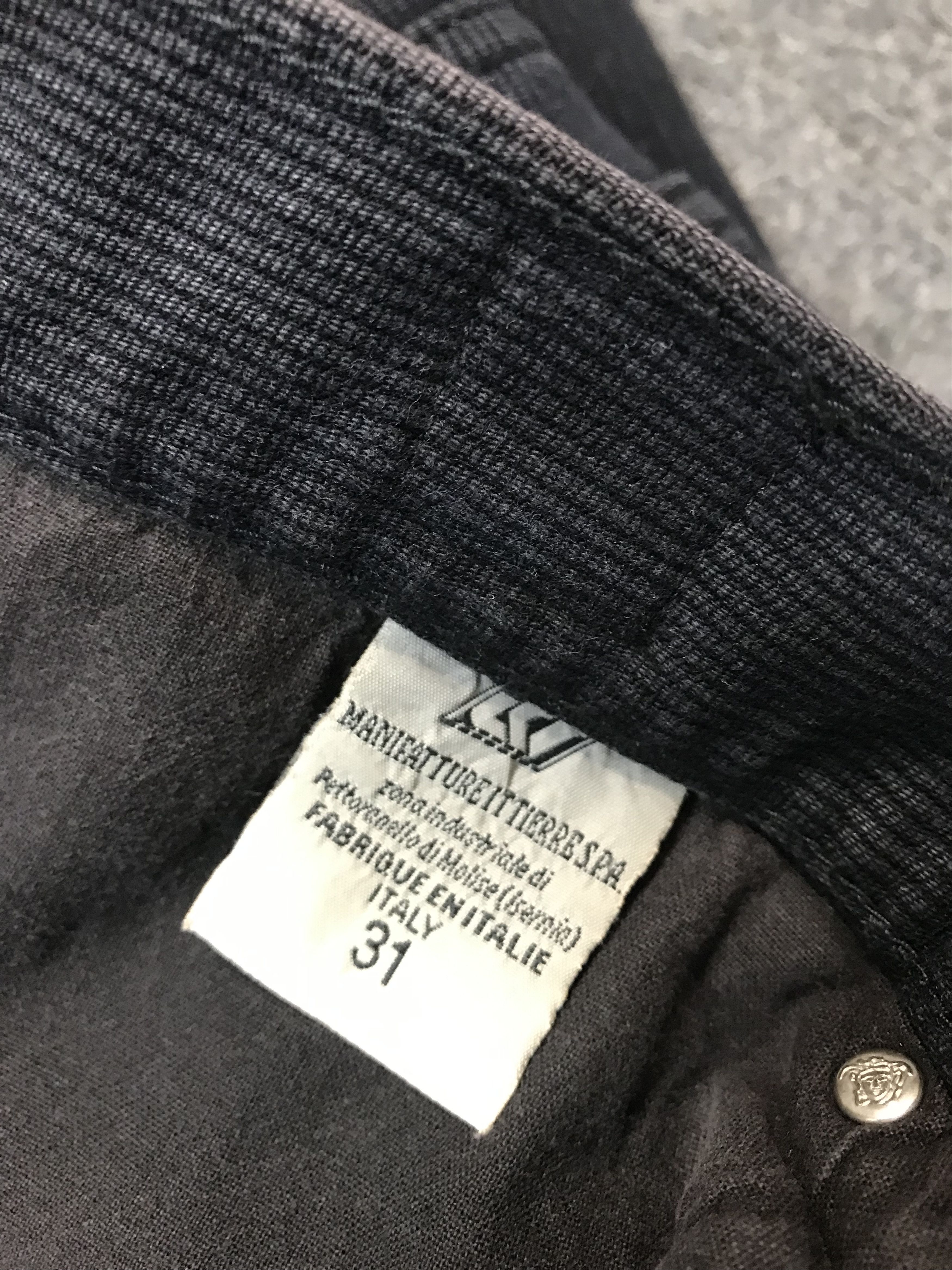 Versace Jeans Couture Versace Jeans Couture Signature Corduroy Black Straight Cut Size US 30 / EU 46 - 13 Thumbnail