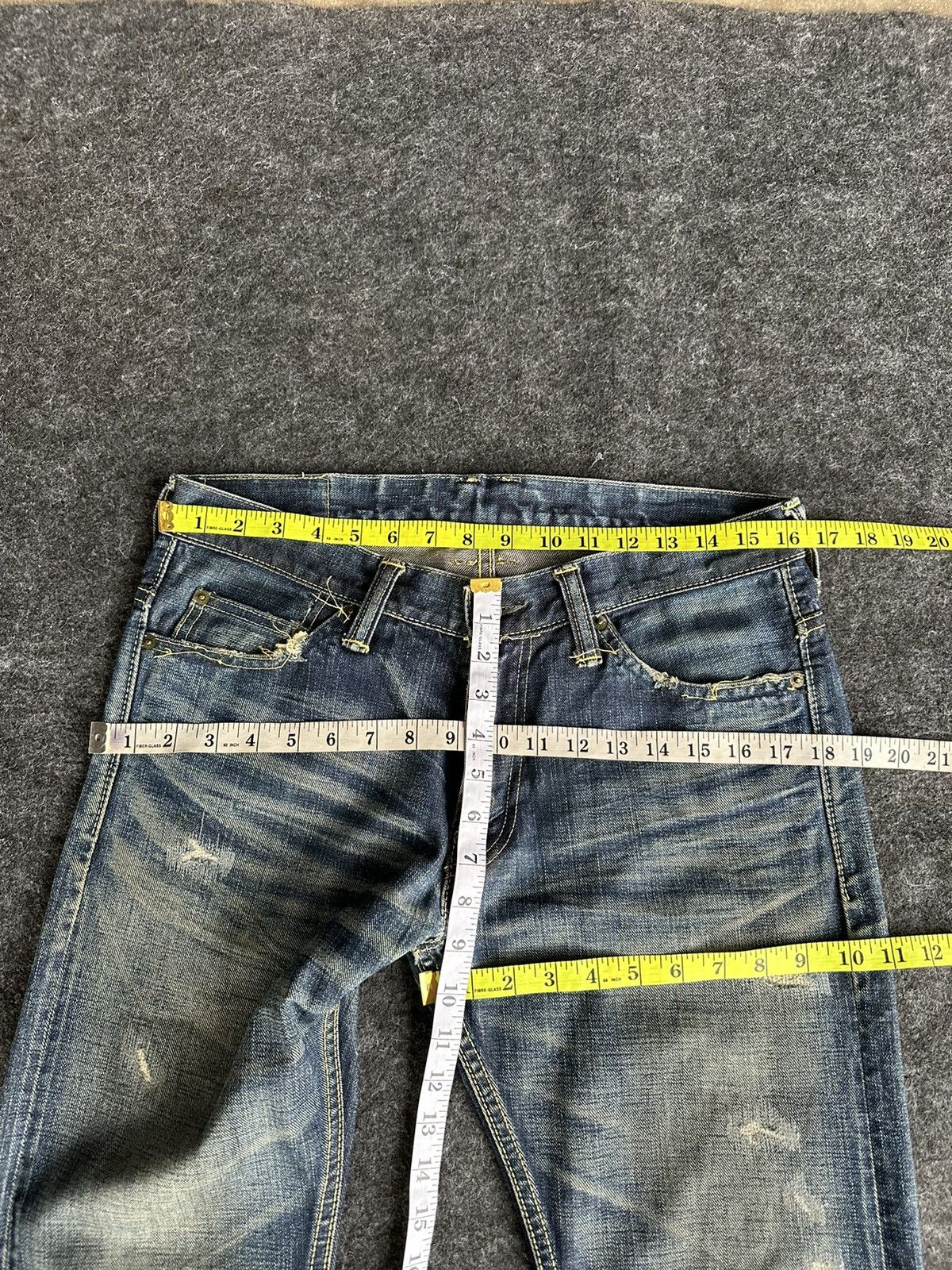 TMT 💥 Rare TMT Japan 8th Anniversary Washed Vintage Denim D483 Size US 32 / EU 48 - 12 Thumbnail