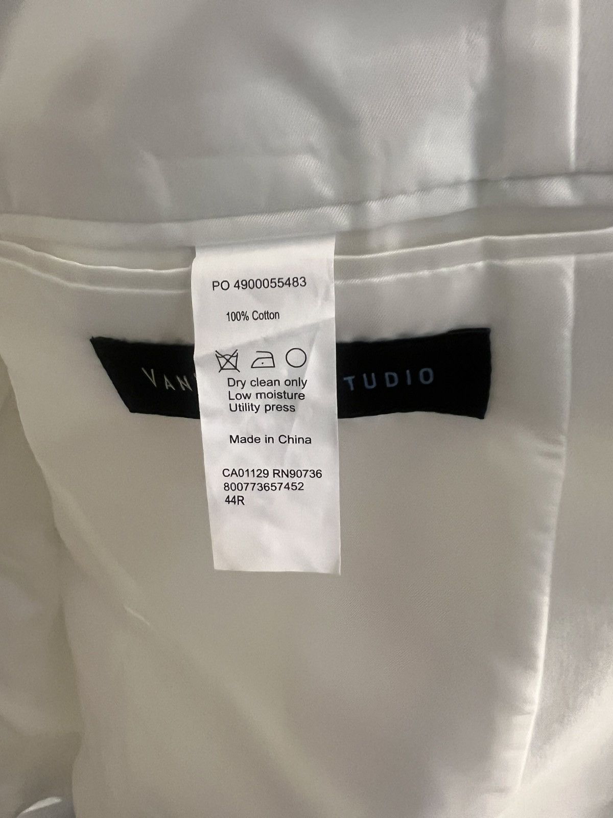 Van Heusen White Mens Suit Jacket/Blazer Size US L / EU 52-54 / 3 - 5 Thumbnail