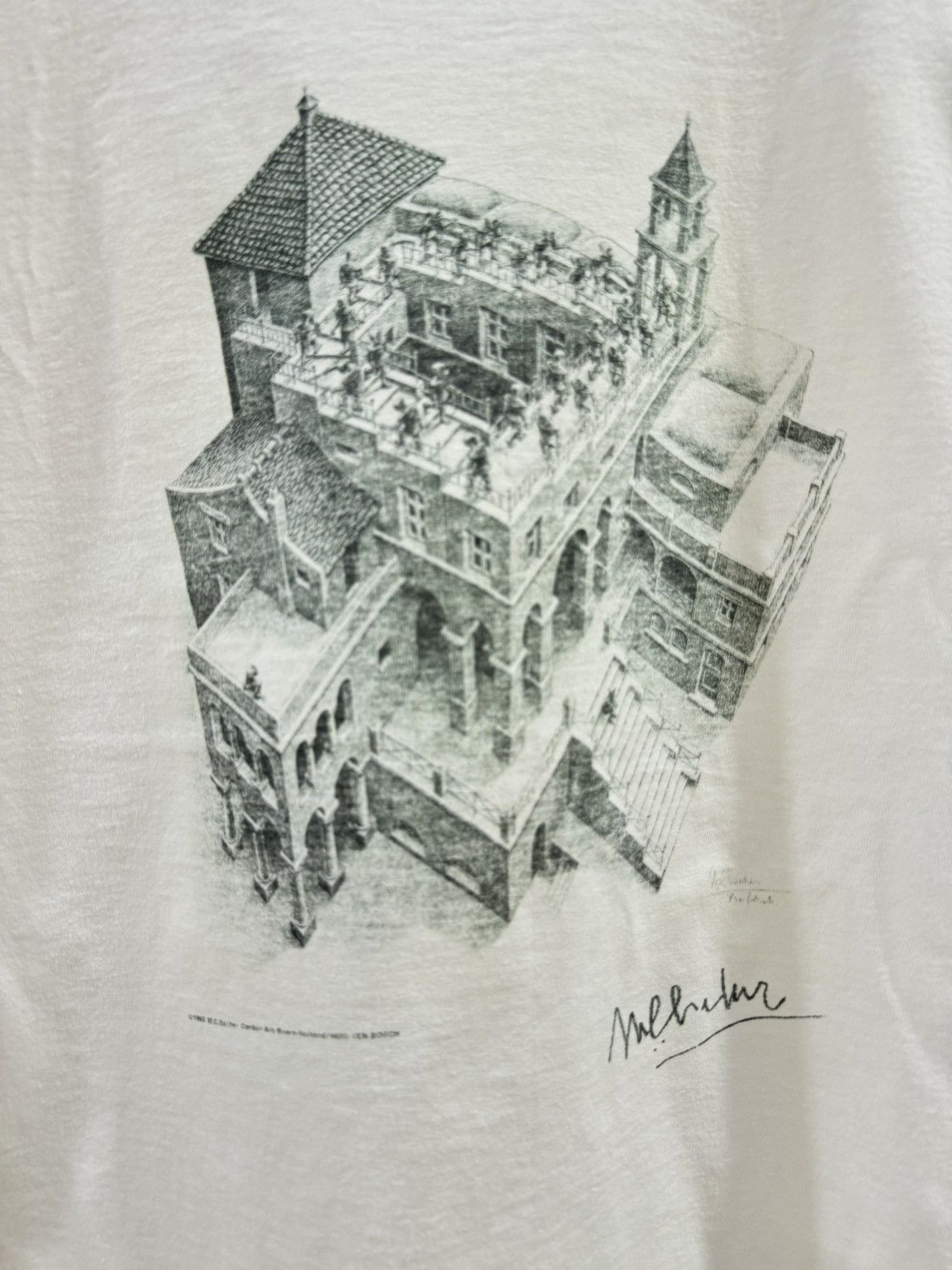 Vintage VINTAGE 90s ART MADRID'25 MC ESCHER SHIRT Size US M / EU 48-50 / 2 - 3 Thumbnail