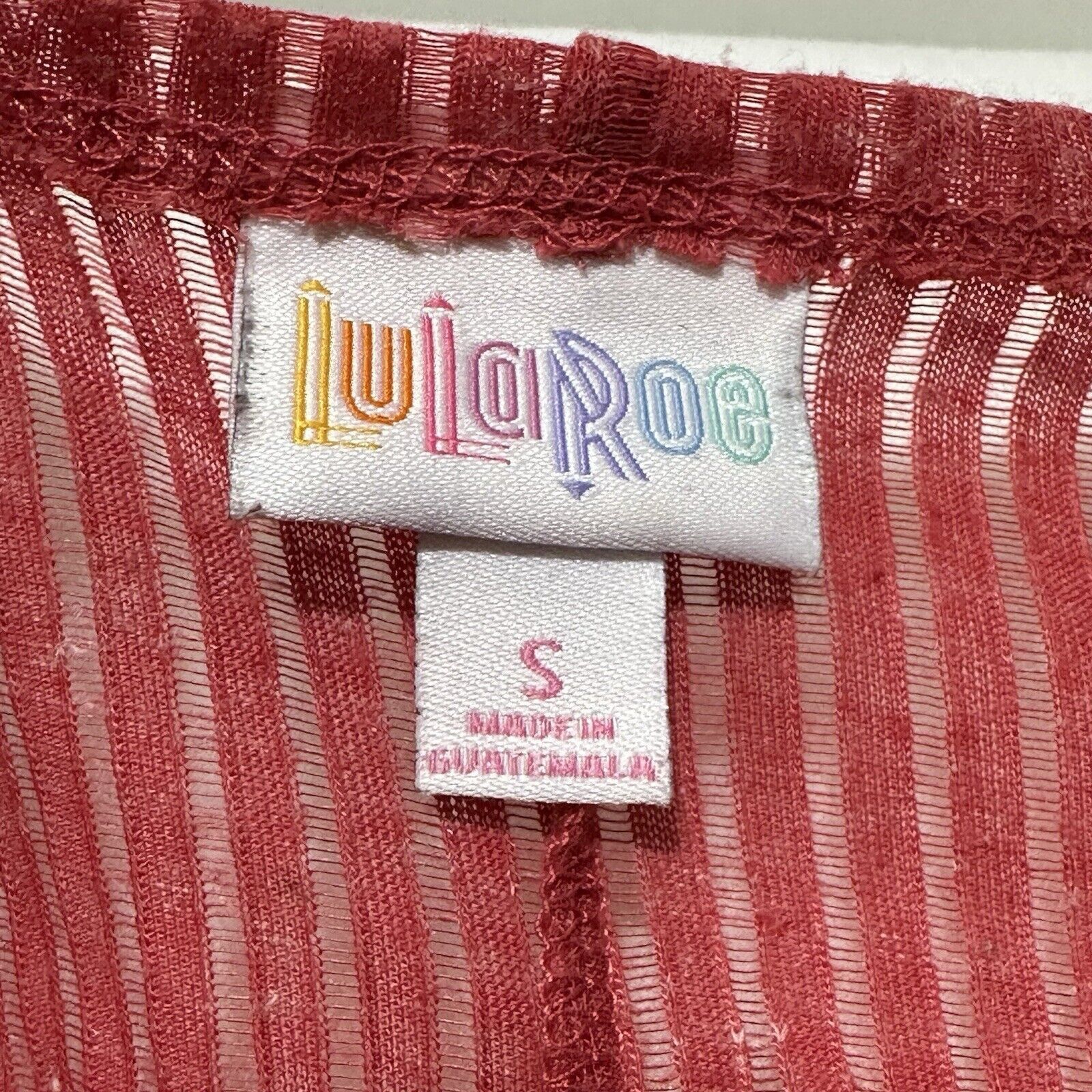 Other LuLaRoe Small Cardigan Sweater Open Front Pink Flax Blend Size S / US 4 / IT 40 - 3 Thumbnail