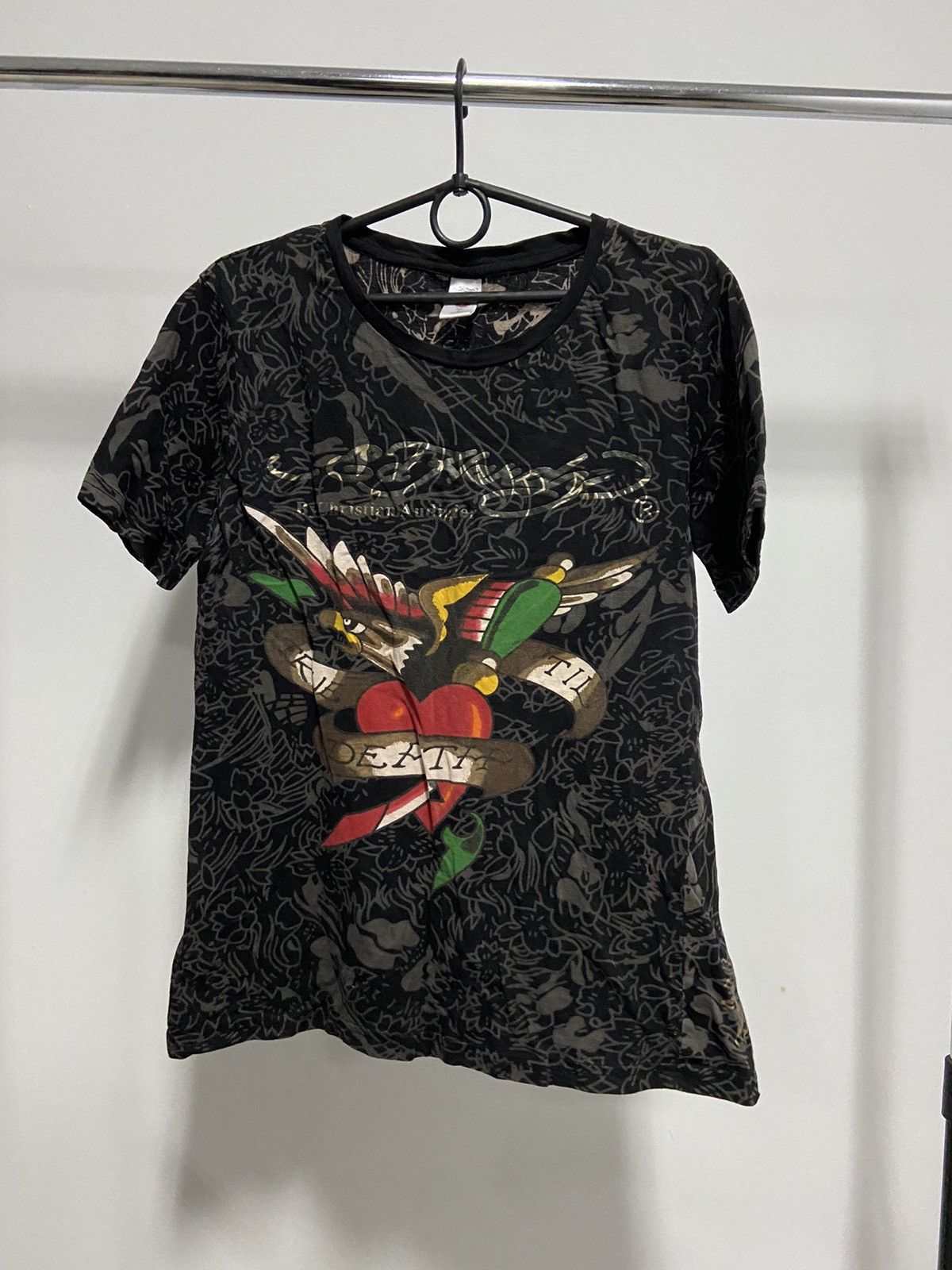 Ed Hardy × Vintage Ed Hardy T Shirt Vintage Big Logo Tattoo girl eagle 🦅 Size US L / EU 52-54 / 3 - 2 Thumbnail