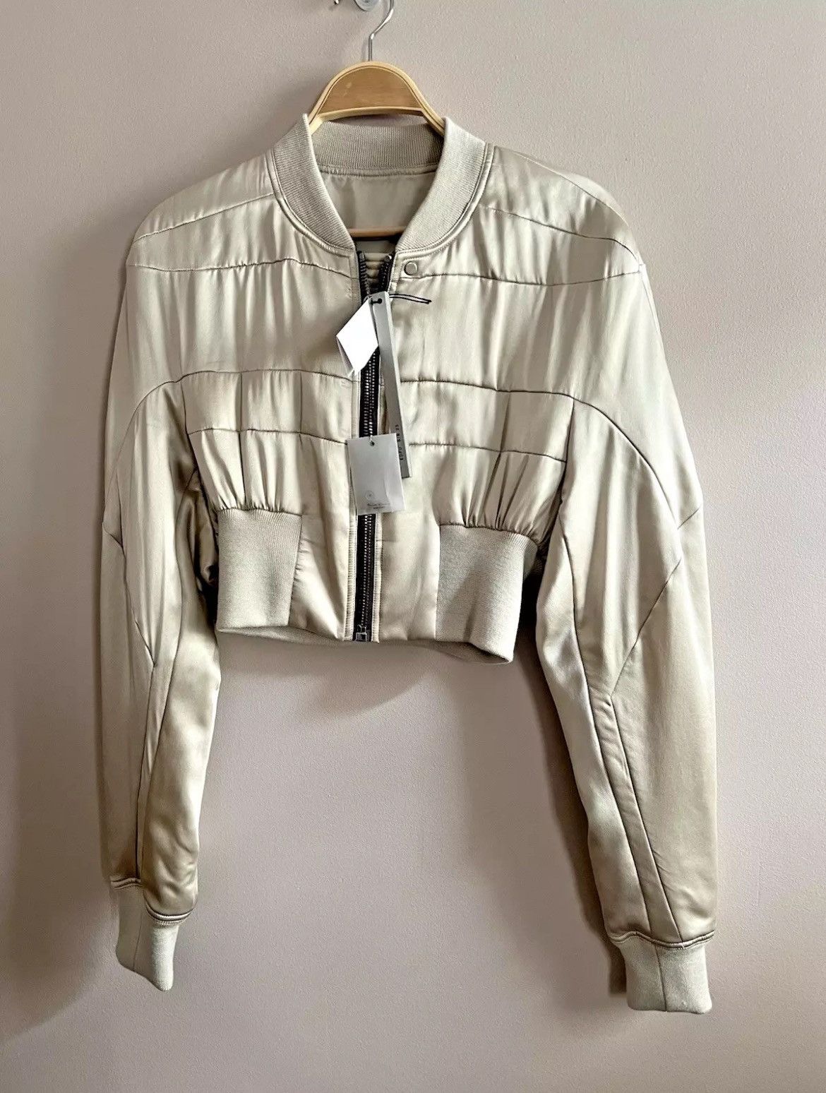 Rick Owens Rick Owens Girdered Silk Flight/Bomber Jacket Size M / US 6-8 / IT 42-44 - 4 Thumbnail