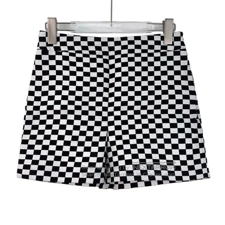 Dior Dior Black and white color-blocked checkerboard cotton cas Size 42" / US 20 - 1 Thumbnail