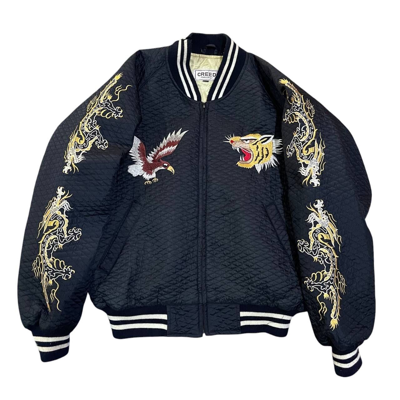 Creed Vibrafon Creed Sukajan Eagle Tigre Dragon Bomber Jacket Size US L / EU 52-54 / 3 - 3 Thumbnail