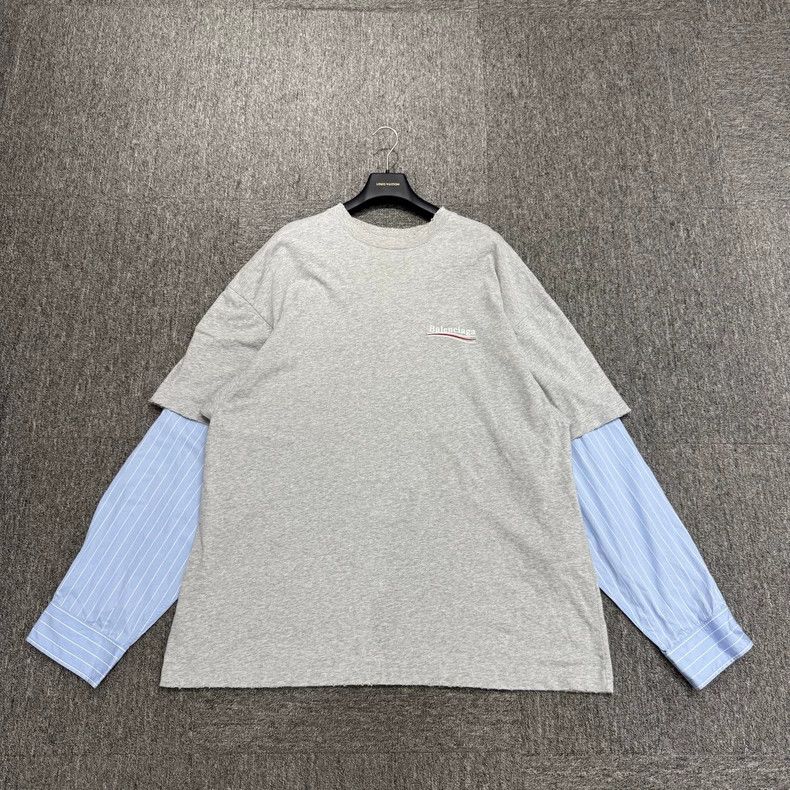 Balenciaga Cola Print Layered Long Sleeve