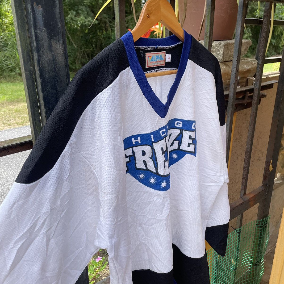 Vintage 🔥🔥Vintage Chicago Freeze Big Logo Hockey Jersey Size US L / EU 52-54 / 3 - 5 Thumbnail