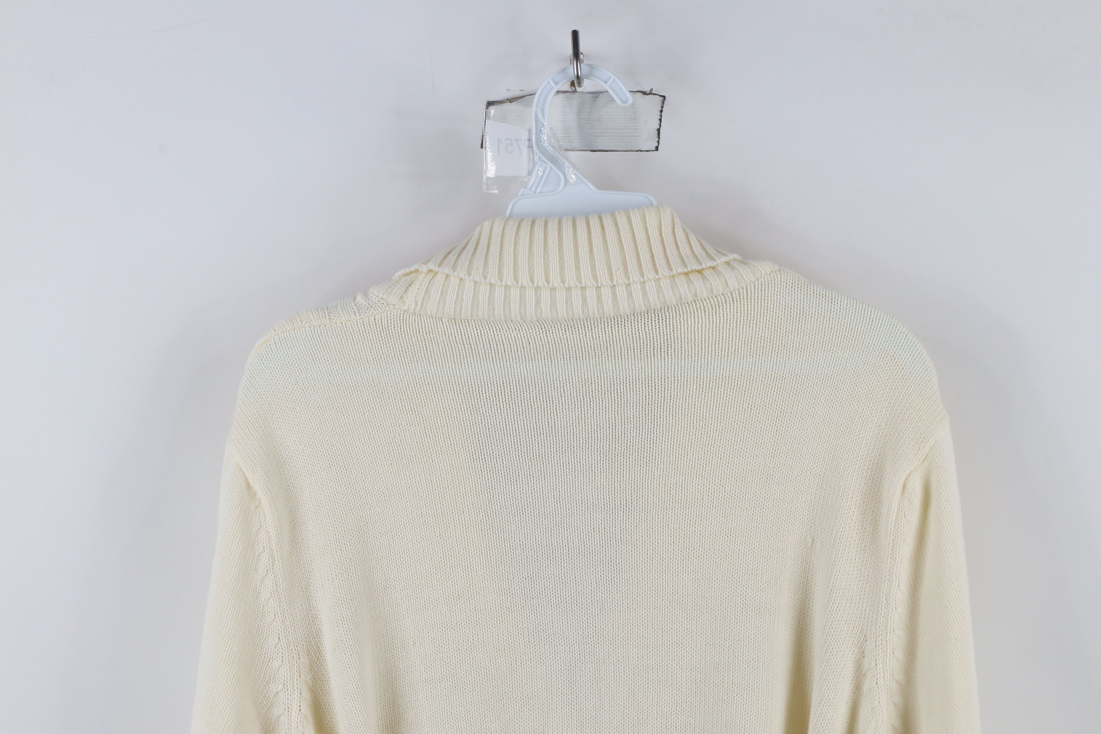 Vintage Vintage 70s Streetwear Knit Belted Shawl Cardigan Sweater Size M / US 6-8 / IT 42-44 - 13 Thumbnail