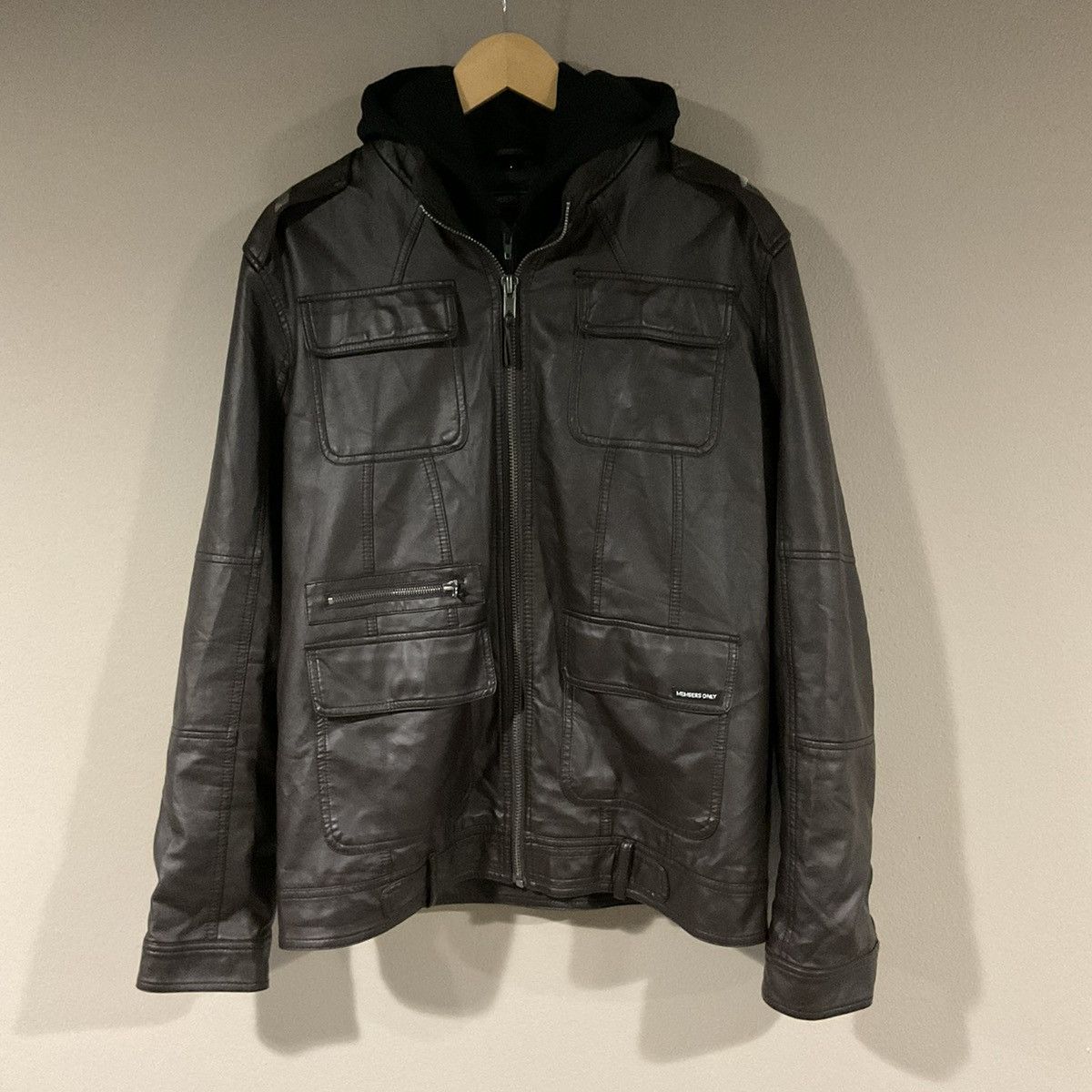 Members Only Hooded Members Only L Train Jacket Brown Mens L Size US L / EU 52-54 / 3 - 2 Thumbnail