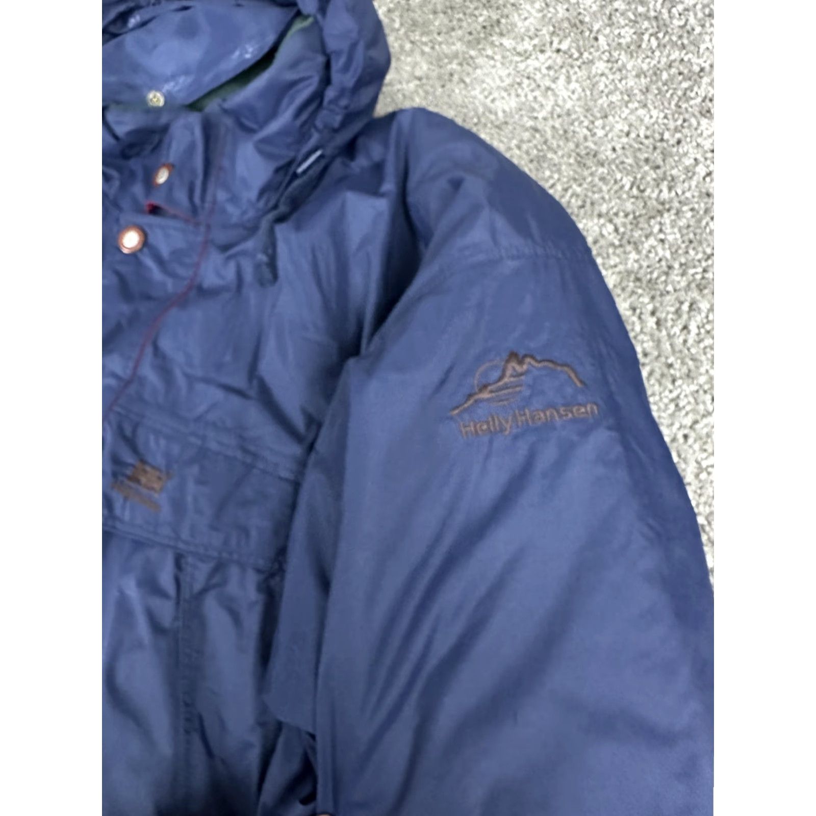 Helly Hansen VINTAGE Helly Hansen Jacket Mens Large Navy Hooded Parka Quilted Lined Multi Pocket Size US L / EU 52-54 / 3 - 5 Thumbnail
