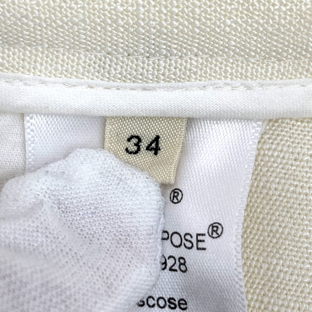 Celine Celine Off-white Zipper Design Casual Pants K26WX Size 26" / US 2 / IT 38 - 7 Thumbnail