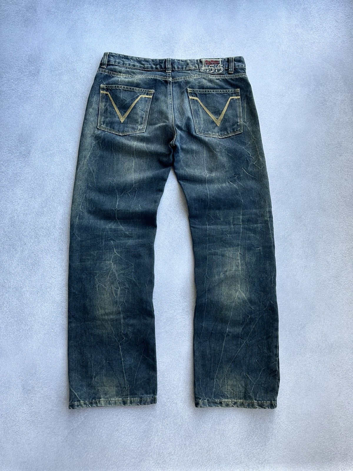Japanese Brand Vintage King Kerosin Moto Japanese Heavy Jeans Size US 27 - 6 Thumbnail