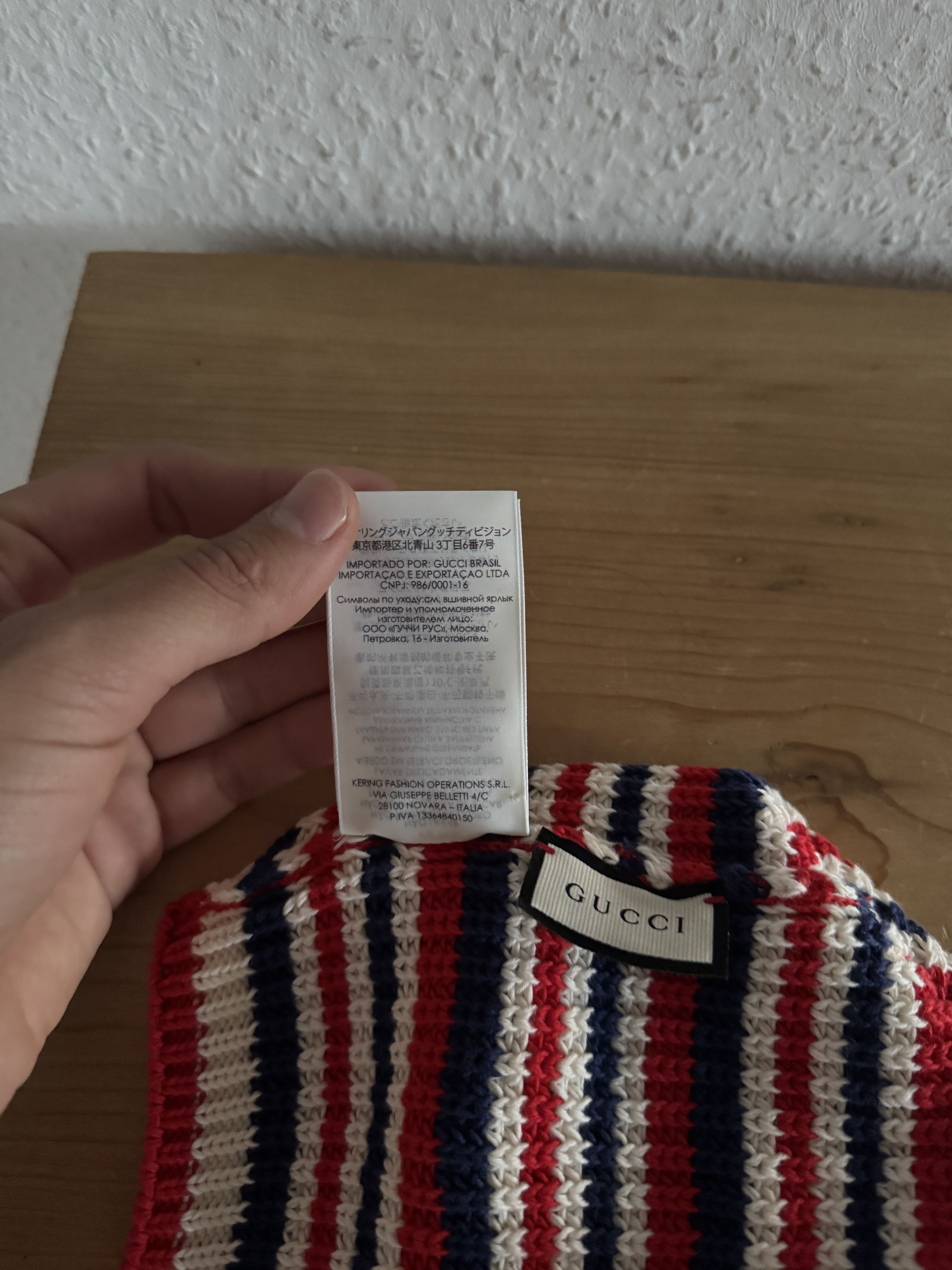 Gucci Striped Teddy Bear Beanie Size ONE SIZE - 9 Thumbnail