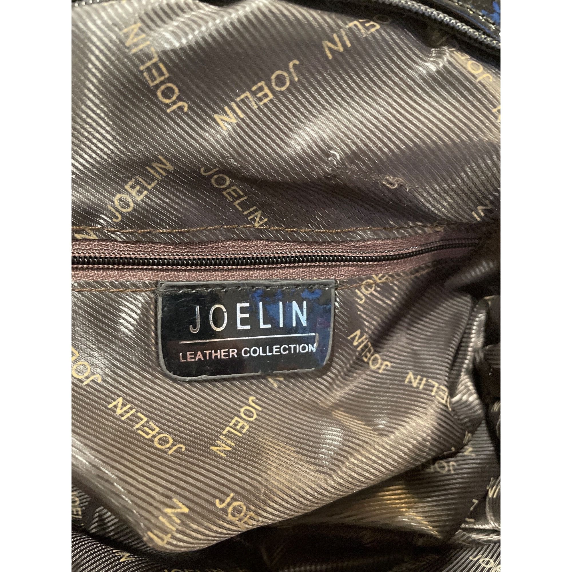 Other Joelin Leather collection wms black leather patent satchel h Size ONE SIZE - 8 Thumbnail