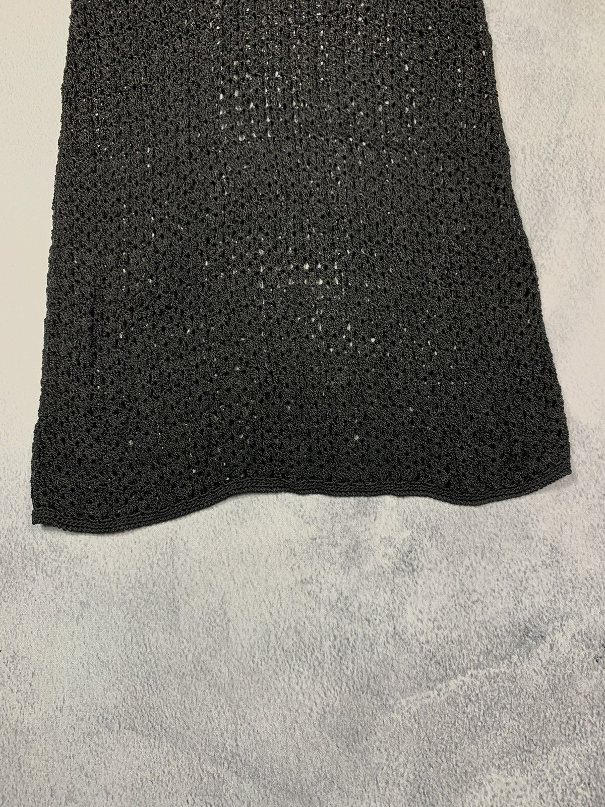 Vintage Vintage Y2K knit mesh midi dress avantgarde streetwear Size S / US 4 / IT 40 - 3 Thumbnail