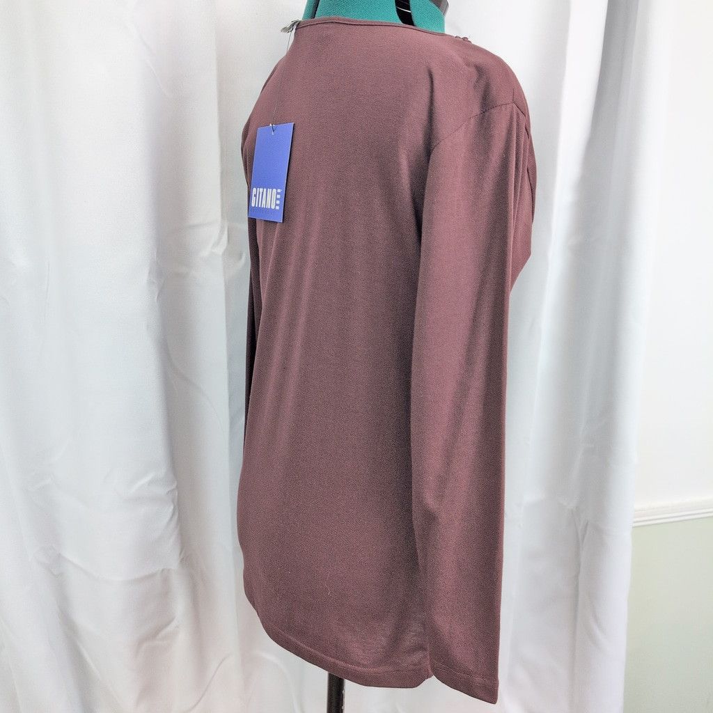 Vintage Deadstock Gitano Ladies' Brown Embroidered Top Medium Size M / US 6-8 / IT 42-44 - 3 Thumbnail