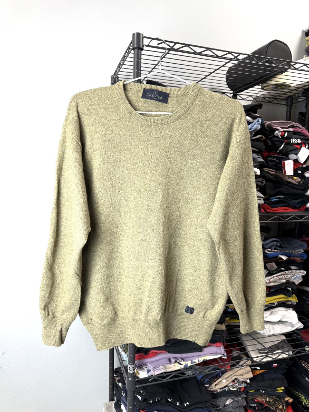 Valentino Rare! Vintage 80-90’s Valentino Jeans Wool Sweater Retro Size US S / EU 44-46 / 1 - 1 Thumbnail