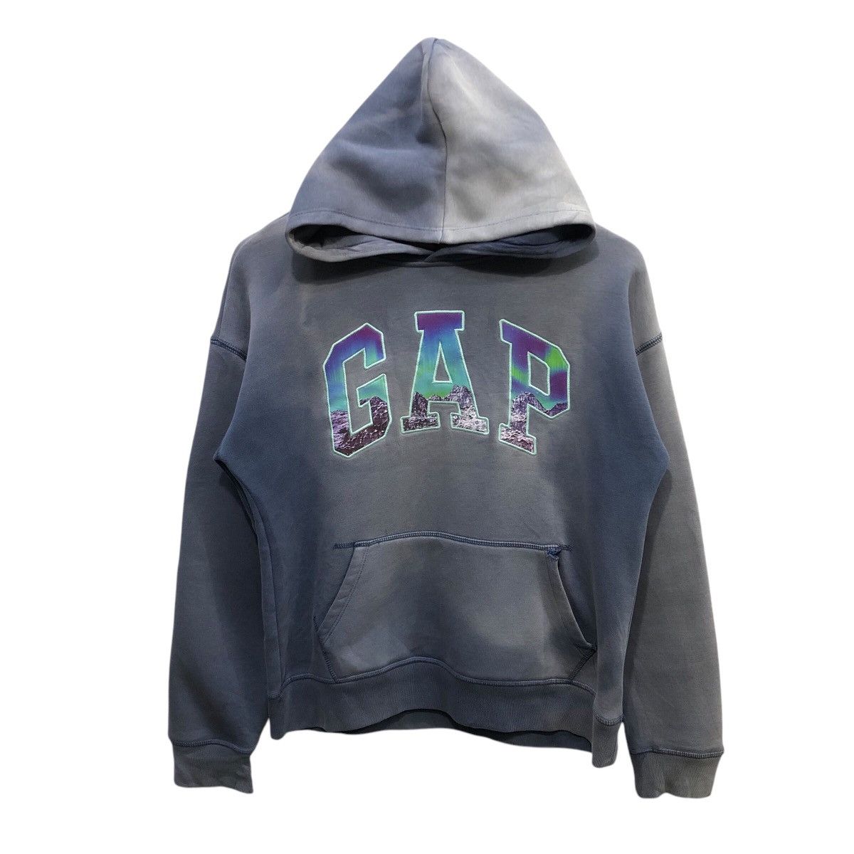 Gap × Vintage Gap acid wash hoodie logo embroidery very rare item! Size US S / EU 44-46 / 1 - 1 Thumbnail