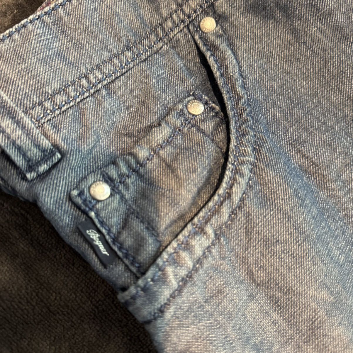 Bogner Blue Bogner Cotton/Linen Denim Jeans Pants Size 42 / EU 56 Size US 42 / EU 58 - 5 Thumbnail