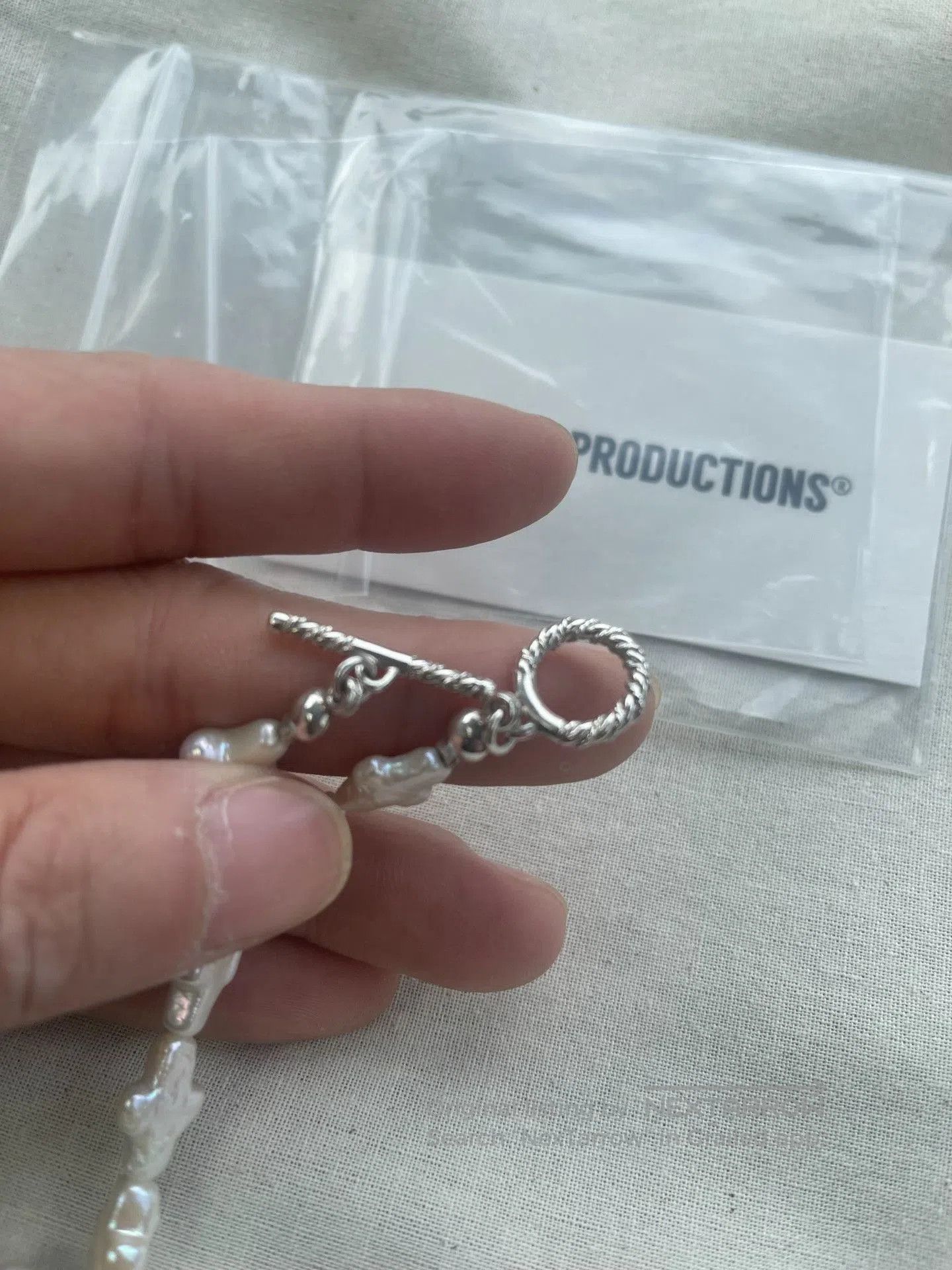 Facetasm Cootie Distortion Cross Pearl Bracelet. Size ONE SIZE - 4 Thumbnail