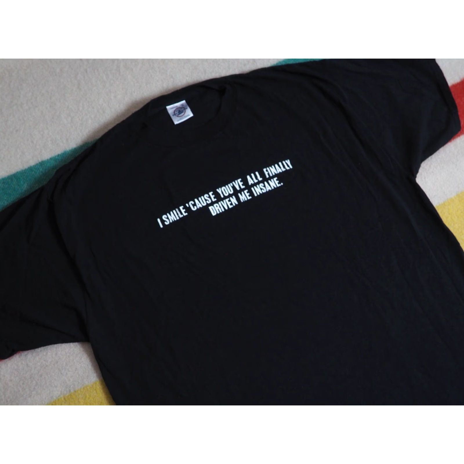 Delta VTG 2000s Delta Tee Black Mens XL T-Shirt USA Graphic Short Sleeve Cotton Frog Look Grunge Decade 2000s Size US XL / EU 56 / 4 - 2 Thumbnail
