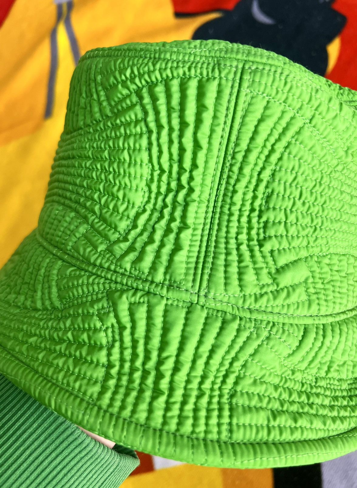 Bottega Veneta Bottega Veneta Bucket Hat Acid Green Intrecciato Nylon new S Size ONE SIZE - 19 Thumbnail