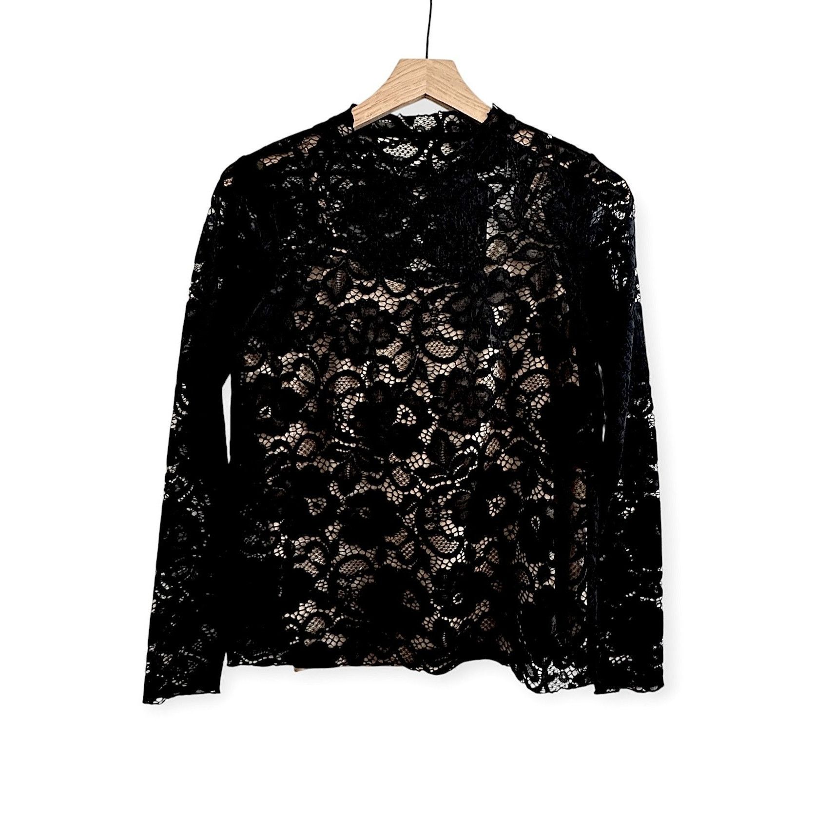 Brochu Walker Brochu Walker Donne Crewneck Floral Lace Top Black Size XS Size XS / US 0-2 / IT 36-38 - 2 Thumbnail