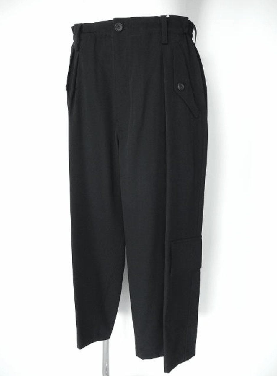 Yohji Yamamoto Yohji Yamamoto Pour Homme - W/GABARDINE FRONT TUCK PANTS Size US 30 / EU 46 - 17 Thumbnail