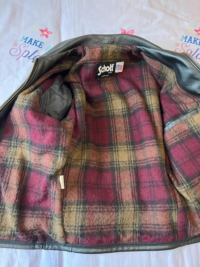 Schott Schott Straight lapel leather jacket Size US S / EU 44-46 / 1 - 6 Thumbnail