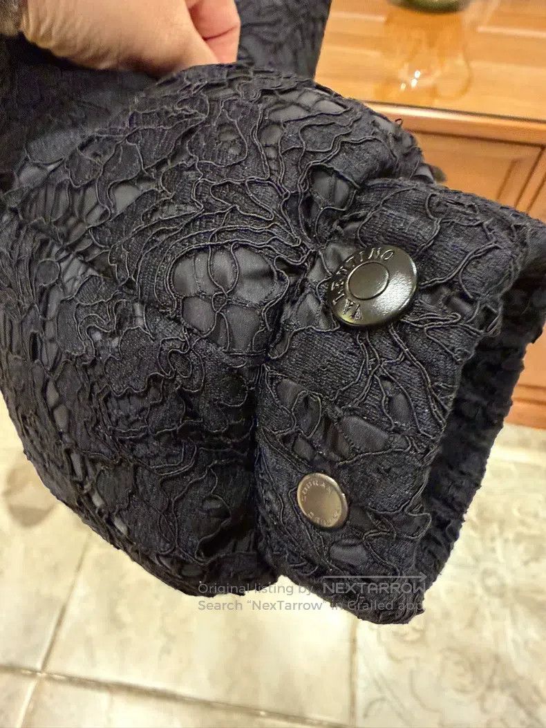 Valentino Valentino Black lace down jacket Size S / US 4 / IT 40 - 4 Thumbnail