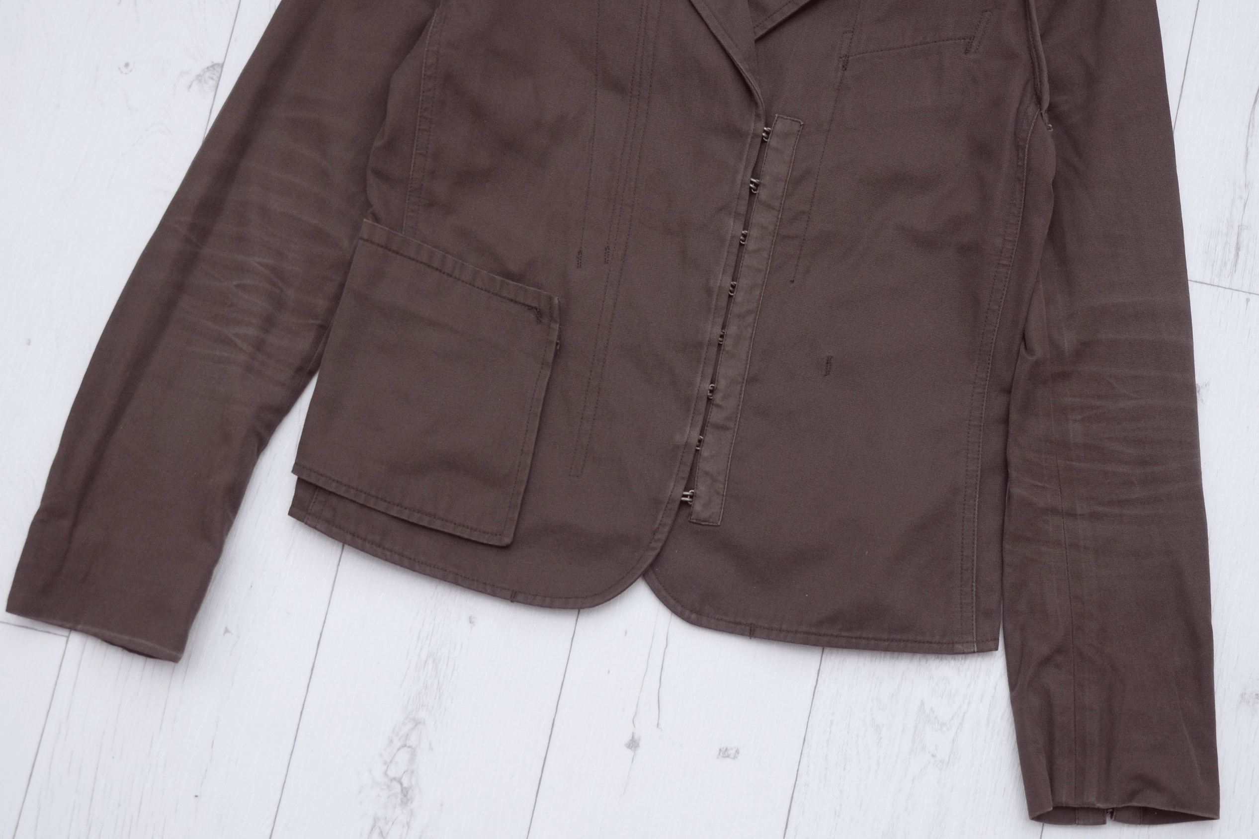 Gucci × Vintage Vintage Gucci Women’s Blazer Cotton Size 42 Luxury Italy Size S / US 4 / IT 40 - 3 Thumbnail
