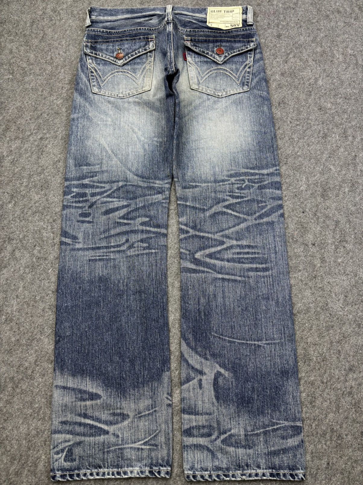 Edwin 💥Full Character X Distressed💥Edwin Distressed Denim F846 Size US 34 / EU 50 - 15 Thumbnail