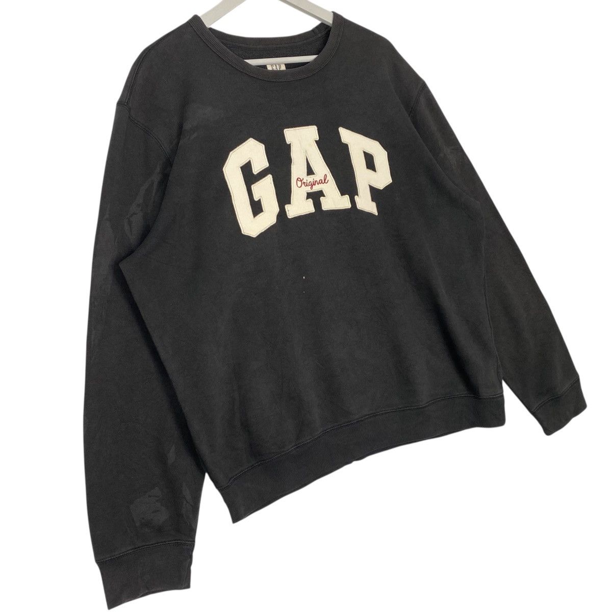 Vintage Vintage Gap Big Logo Printed Black Pullover Jumper Size L Size US L / EU 52-54 / 3 - 3 Thumbnail