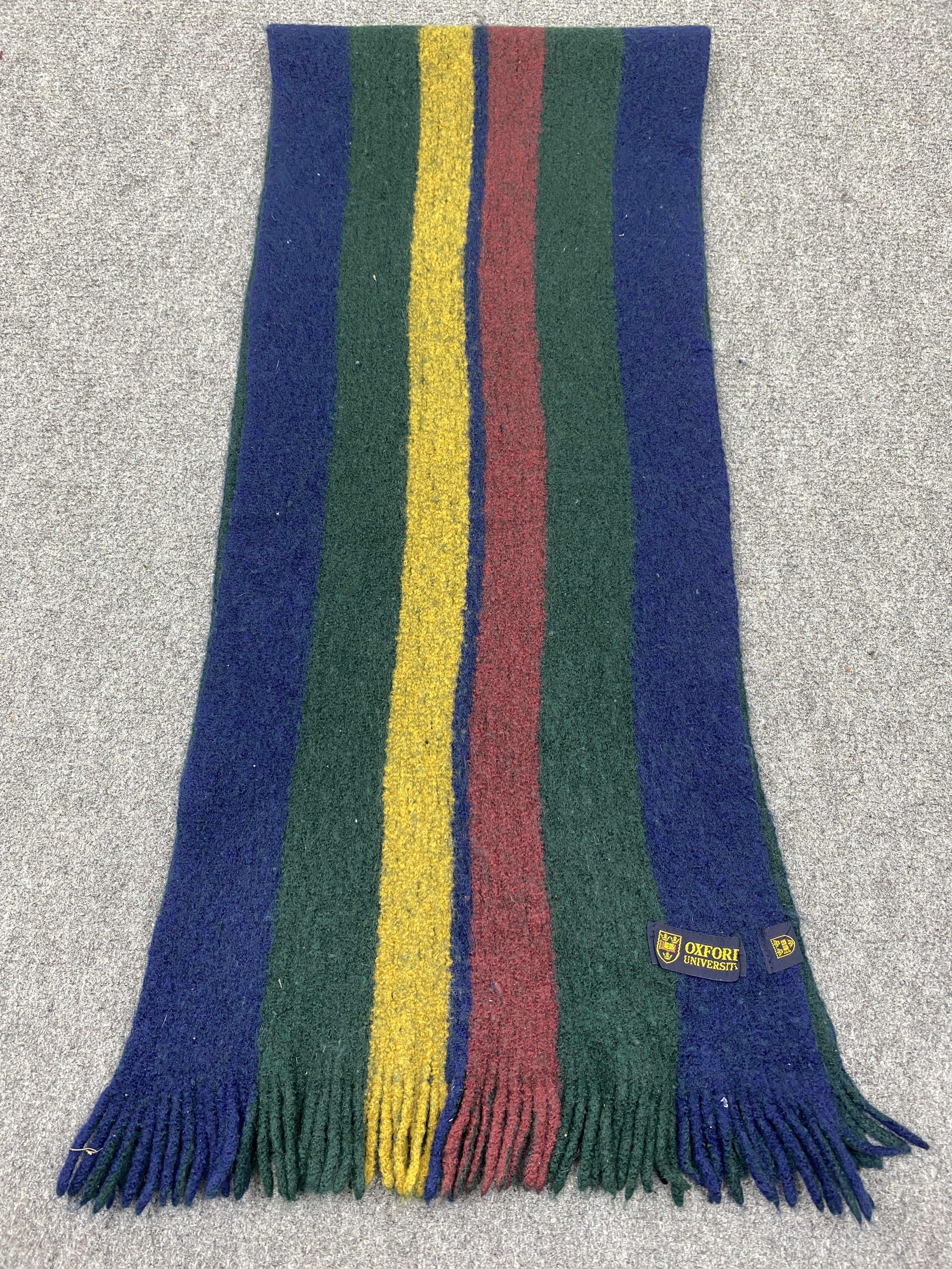 Vintage Oxford University Scarf / Muffler / Neckwear - SC0099 Size ONE SIZE - 2 Thumbnail