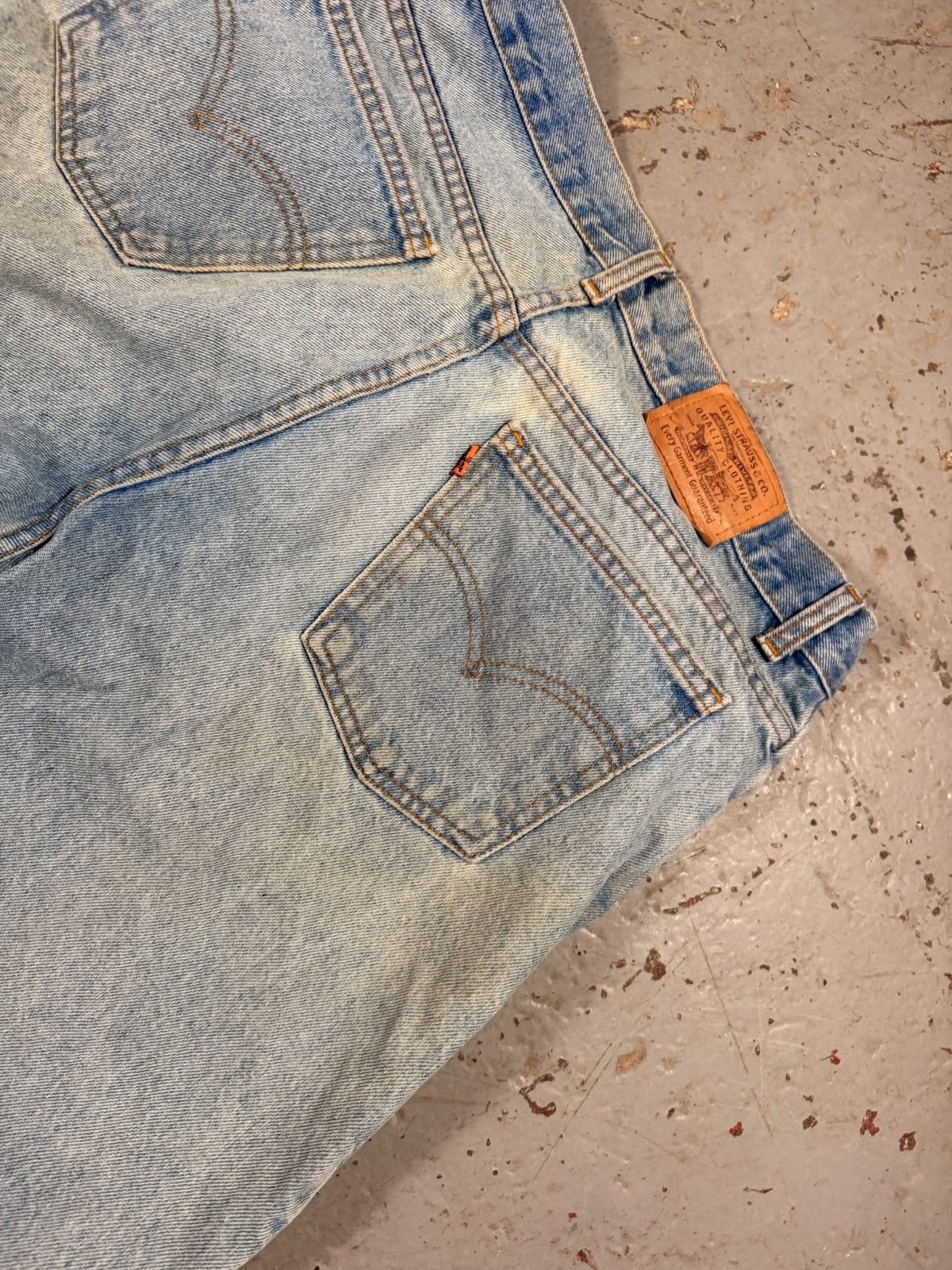 Vintage Vintage Orange Tag Straight Levi Denim Jeans Size US 34 / EU 50 - 3 Thumbnail