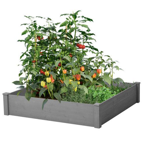 Designer × Homemade Raised Garden Bed 48x48x10'', Outdoor Wood Planter Box Over Size US L / EU 52-54 / 3 - 1 Thumbnail