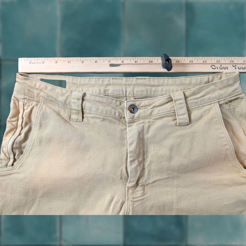 Vintage Vertx Jeans 32x30 Regular Straight Denim Stretch Pockets 5-Pocket Beige Tan Mens VTX1700 Jeans Size US 34 / EU 50 - 1 Thumbnail